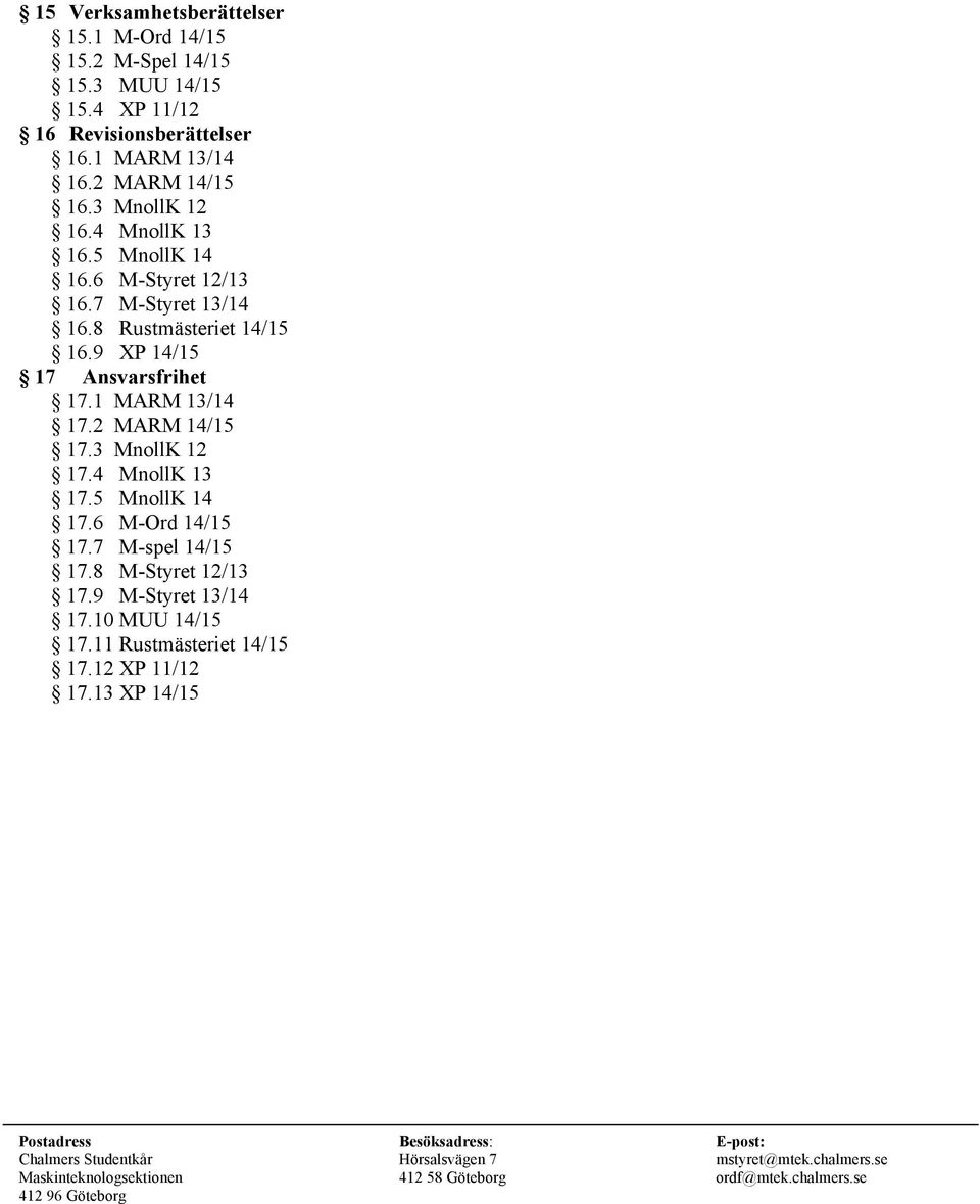 3 MnollK 12 17.4 MnollK 13 17.5 MnollK 14 17.6 M-Ord 14/15 17.7 M-spel 14/15 17.8 M-Styret 12/13 17.9 M-Styret 13/14 17.10 MUU 14/15 17.11 Rustmästeriet 14/15 17.