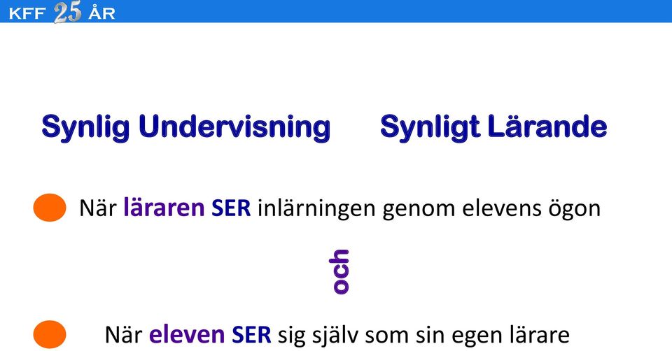 inlärningen genom elevens ögon