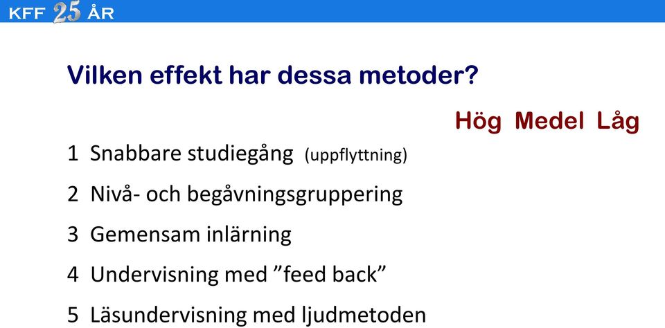 begåvningsgruppering 3 Gemensam inlärning 4