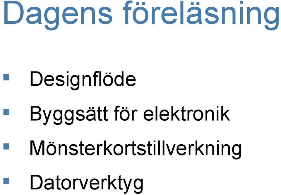 för elektronik