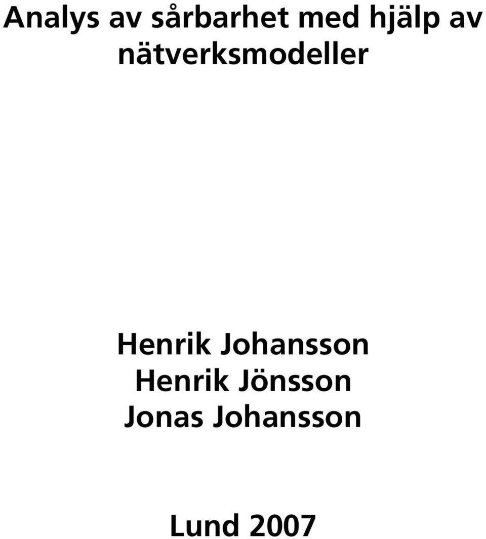 Henrk Johansson Henrk