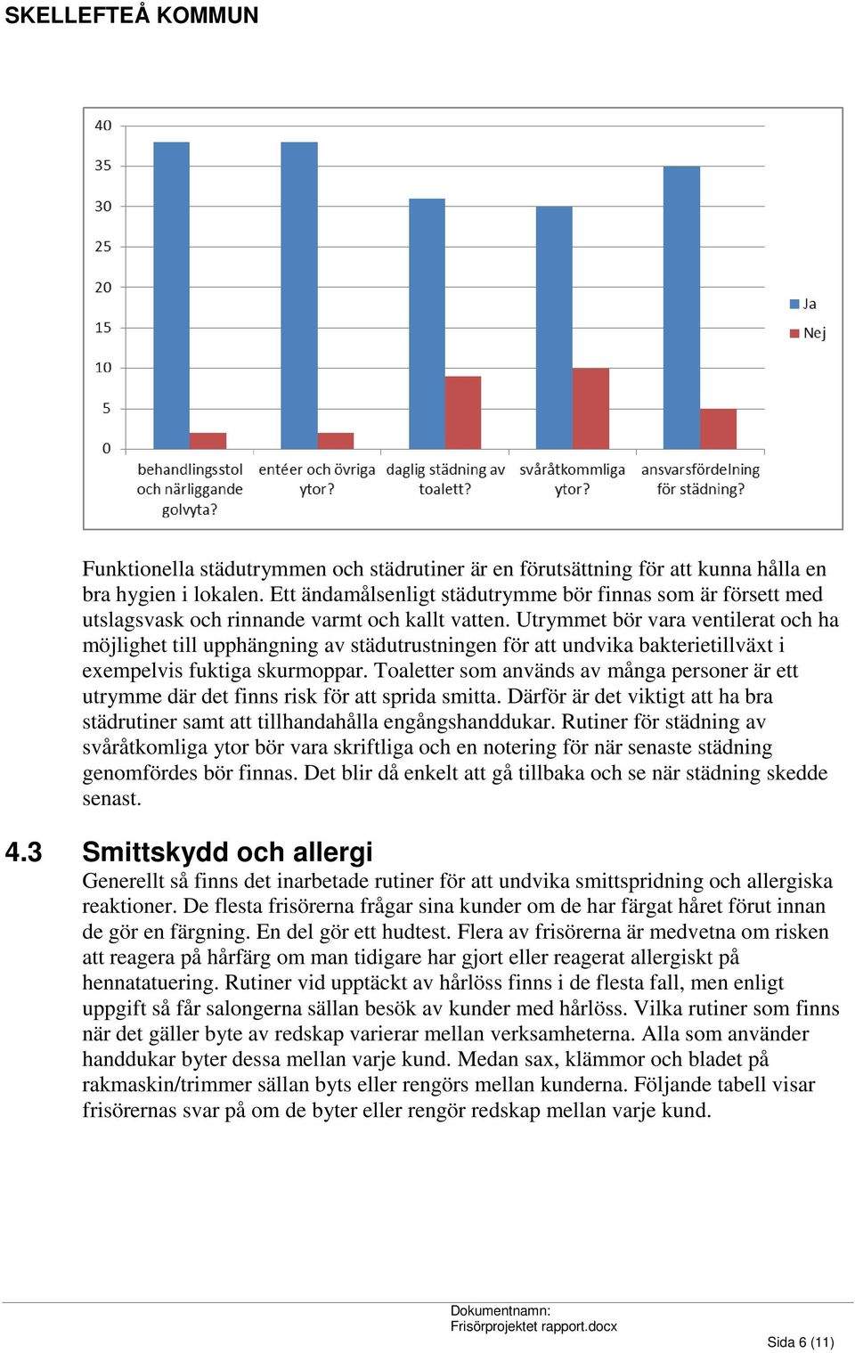 Utrymmet bör vara ventilerat och ha möjlighet till upphängning av städutrustningen för att undvika bakterietillväxt i exempelvis fuktiga skurmoppar.