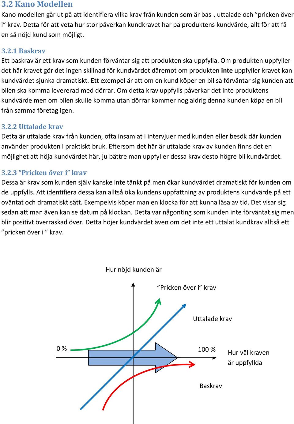 1 Baskrav Ett baskrav är ett krav som kunden förväntar sig att produkten ska uppfylla.