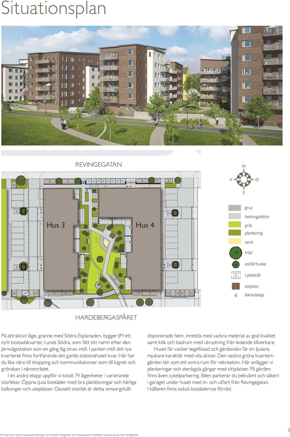 I parken intill det nya kvarteret finns fortfarande det gala stationshuset kvar. Här har du lika nära till shopping och kounikationer so till lugnet och grönskan i närorådet.