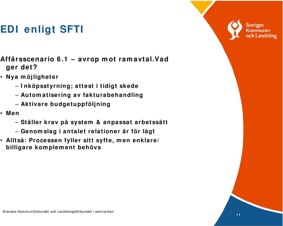 fakturabehandling Aktivare budgetuppföljning Men Ställer krav på system & anpassat