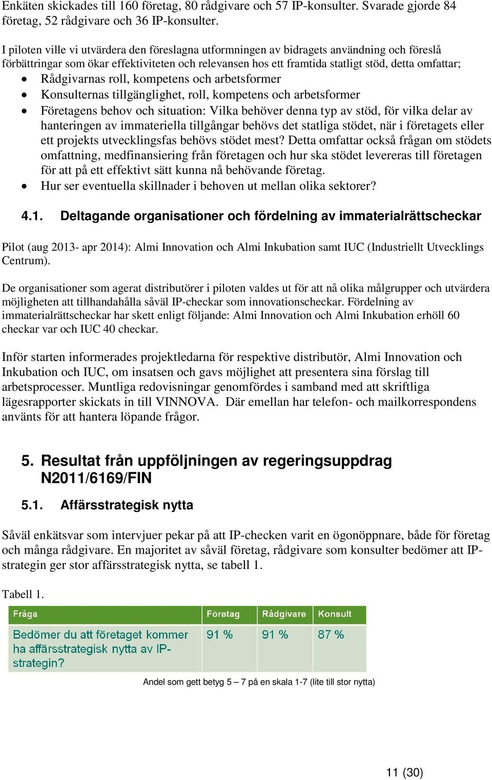 Rådgivarnas roll, kompetens och arbetsformer Konsulternas tillgänglighet, roll, kompetens och arbetsformer Företagens behov och situation: Vilka behöver denna typ av stöd, för vilka delar av