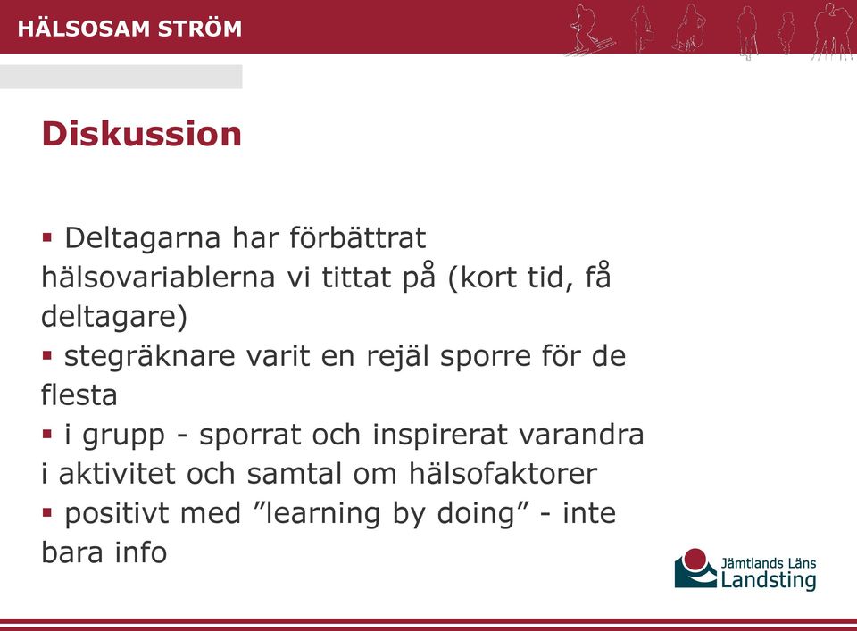 flesta i grupp - sporrat och inspirerat varandra i aktivitet och