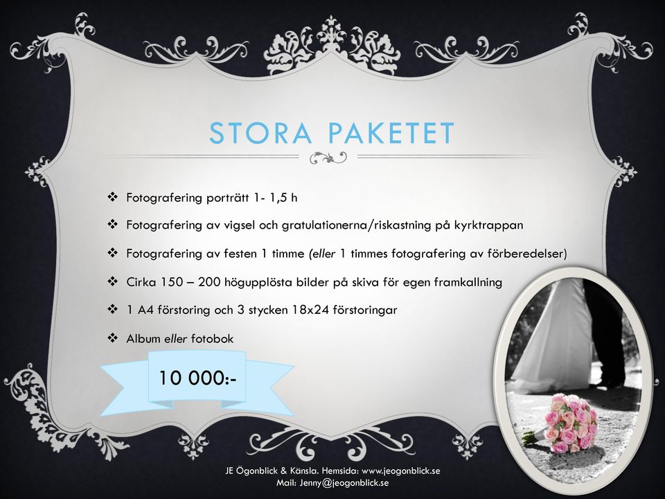 timmes fotografering av förberedelser) v Cirka 150 200 högupplösta bilder på skiva för