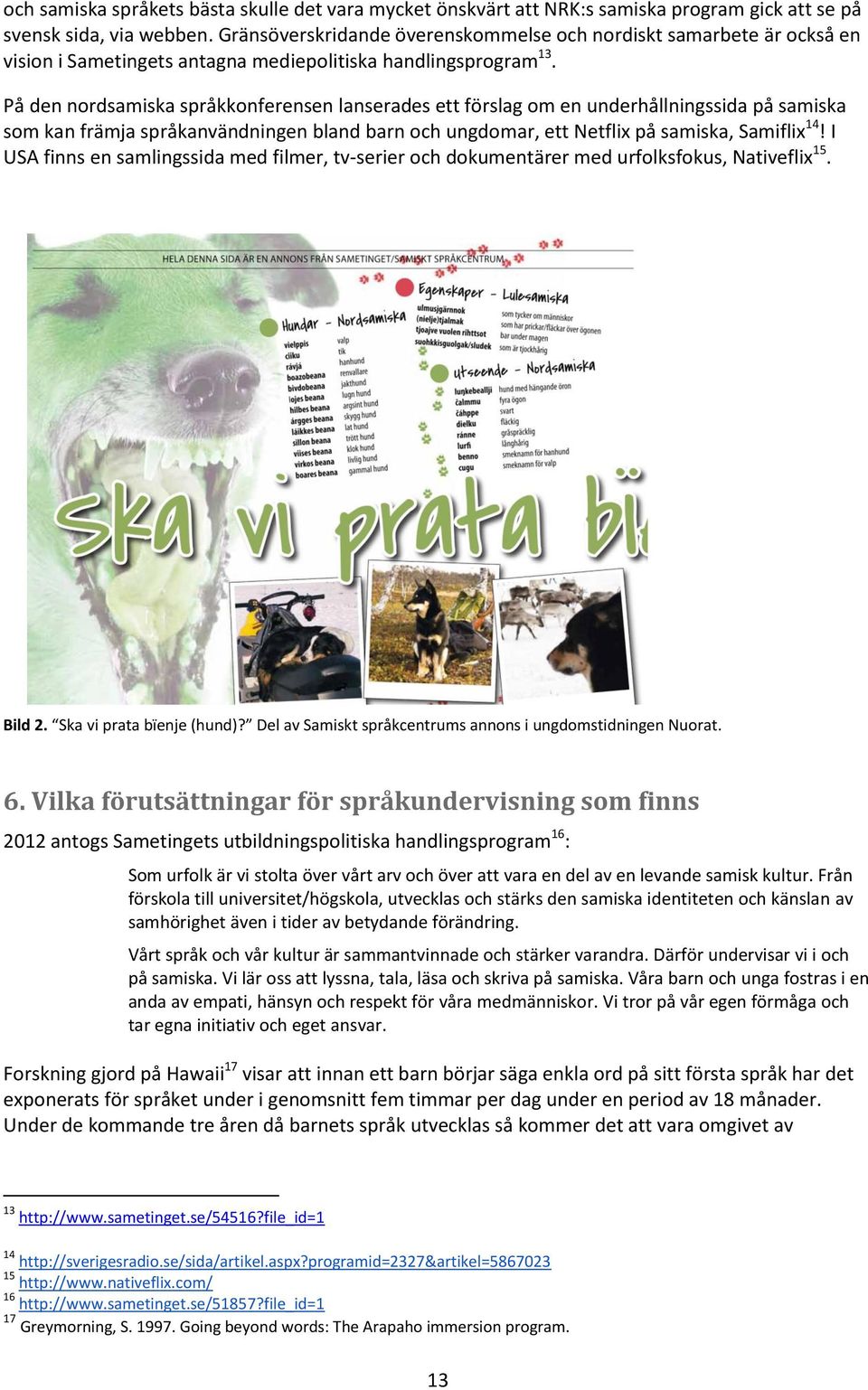 På den nordsamiska språkkonferensen lanserades ett förslag om en underhållningssida på samiska som kan främja språkanvändningen bland barn och ungdomar, ett Netflix på samiska, Samiflix 14!