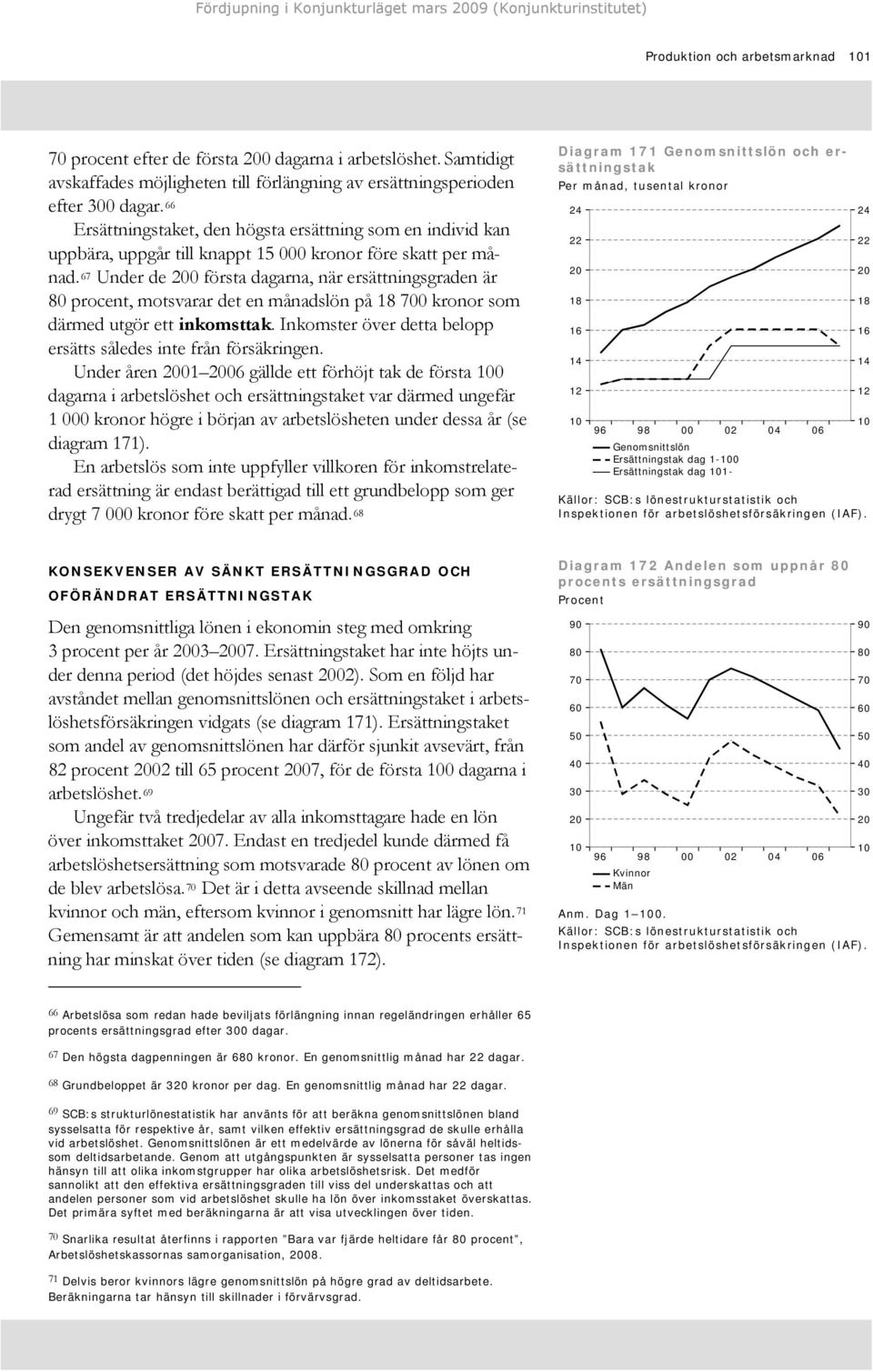 67 Under de 0 första dagarna, när ersättningsgraden är procent, motsvarar det en månadslön på 18 0 kronor som därmed utgör ett inkomsttak.