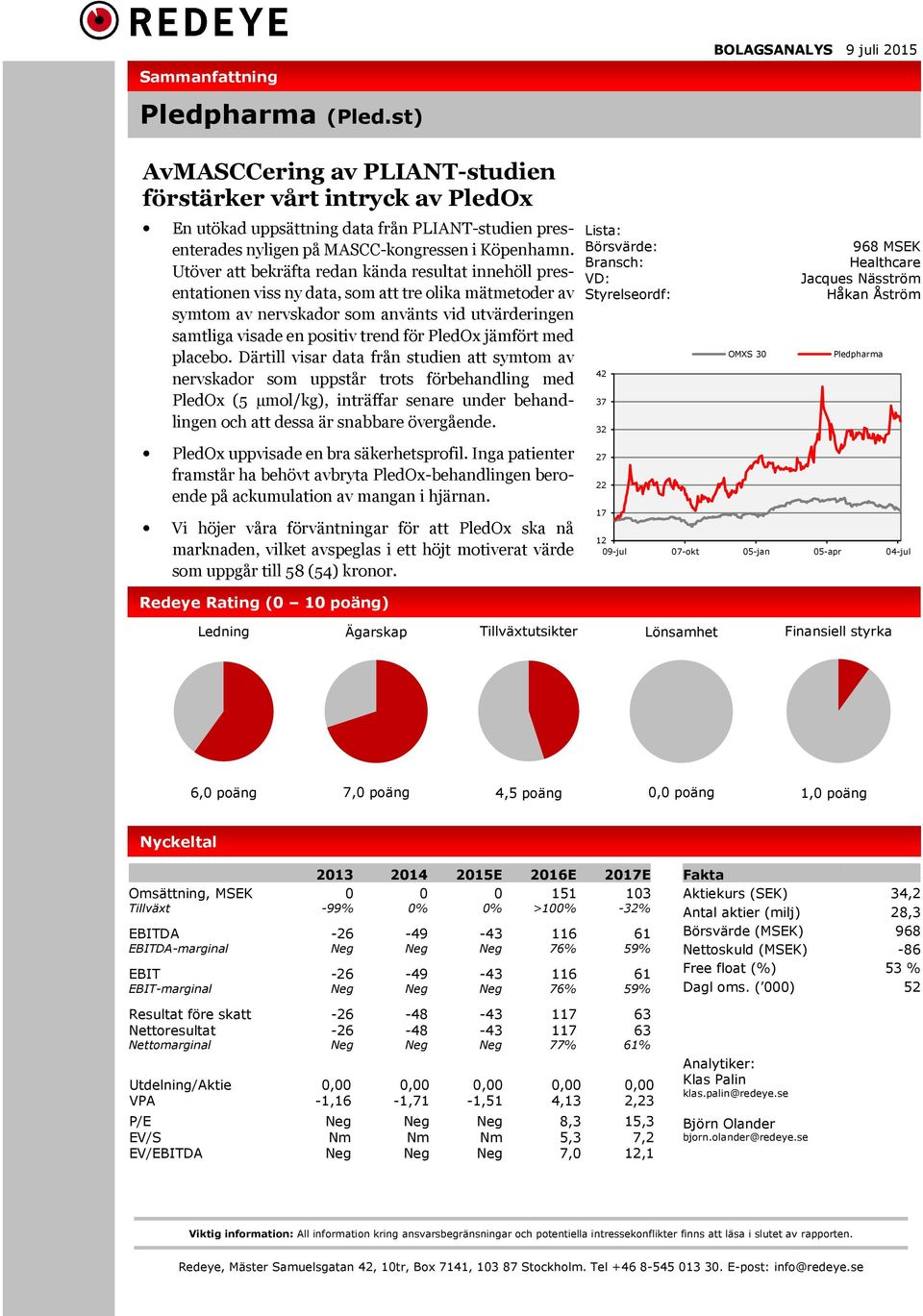 Utöver att bekräfta redan kända resultat innehöll presentationen viss ny data, som att tre olika mätmetoder av symtom av nervskador som använts vid utvärderingen samtliga visade en positiv trend för