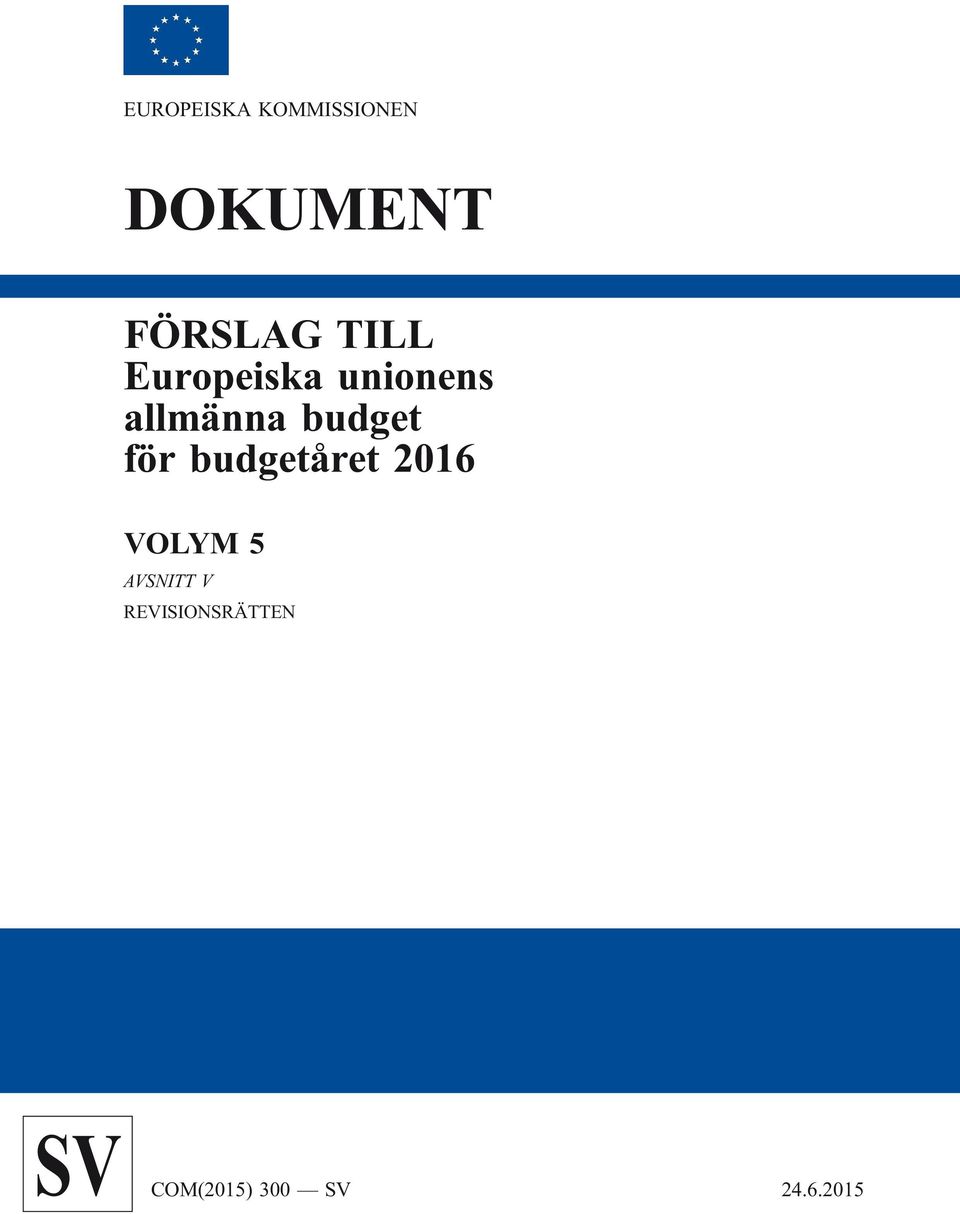 allmänna budget för budgetåret 2016