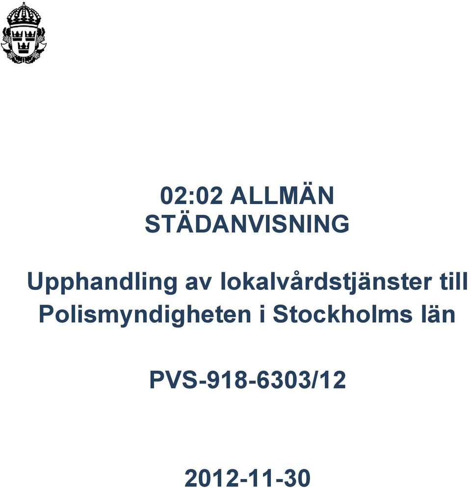 lokalvårdstjänster till