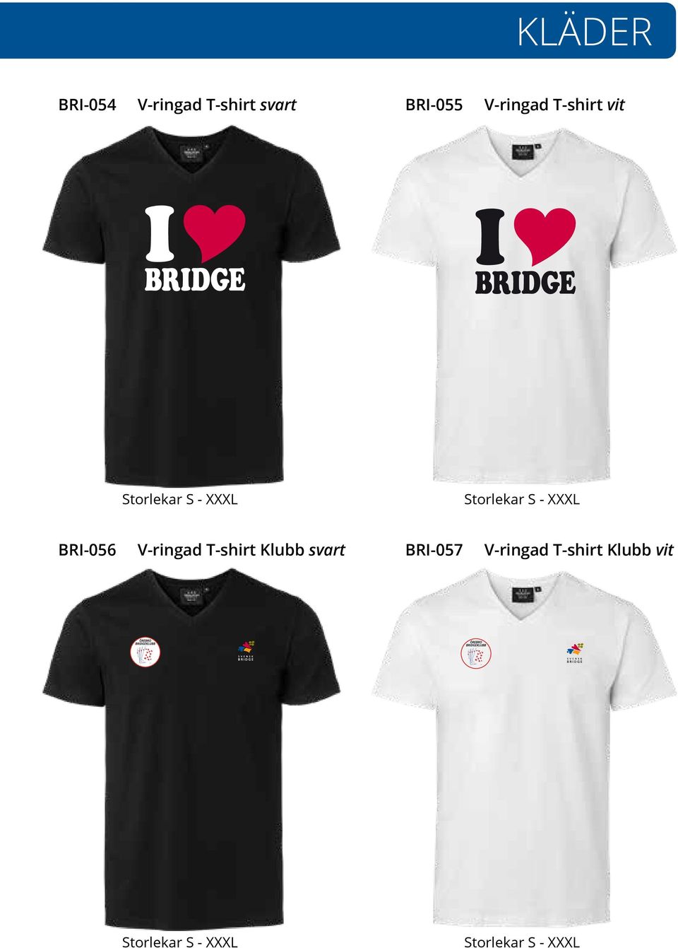 BRI-056 V-ringad T-shirt Klubb