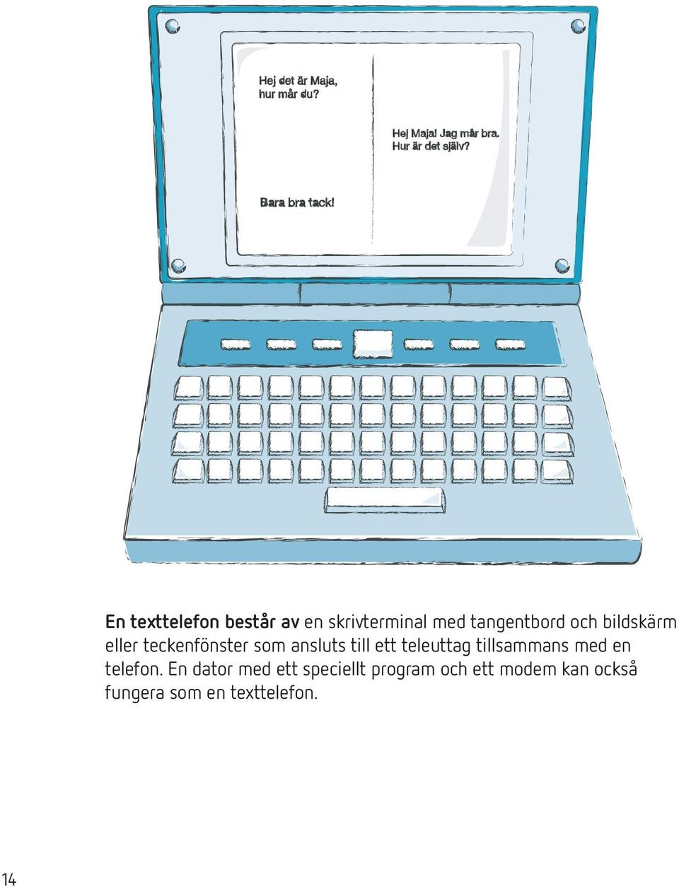 teleuttag tillsammans med en telefon.