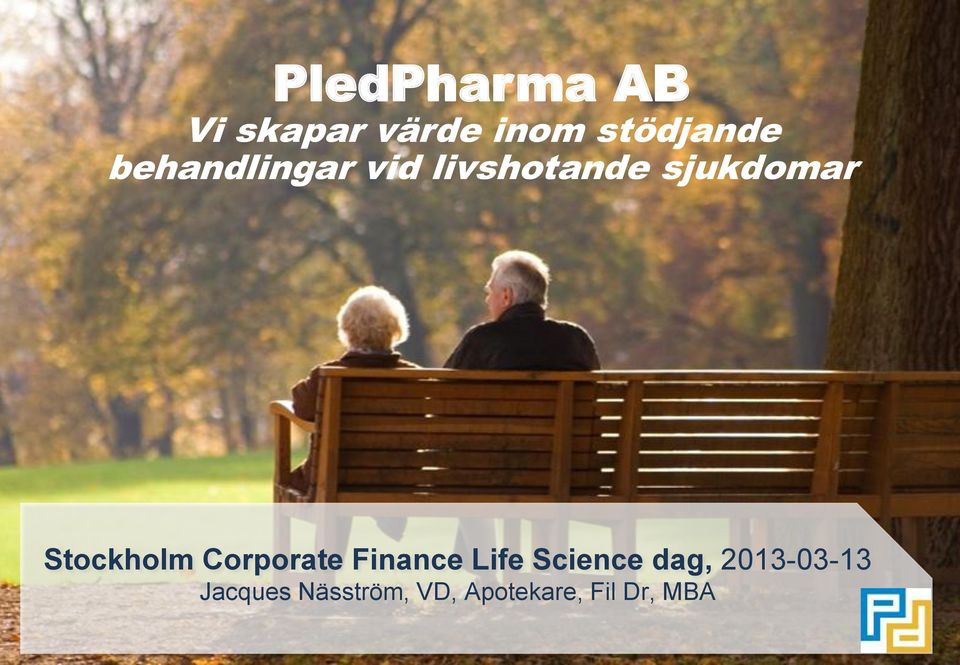 Stockholm Corporate Finance Life Science dag,