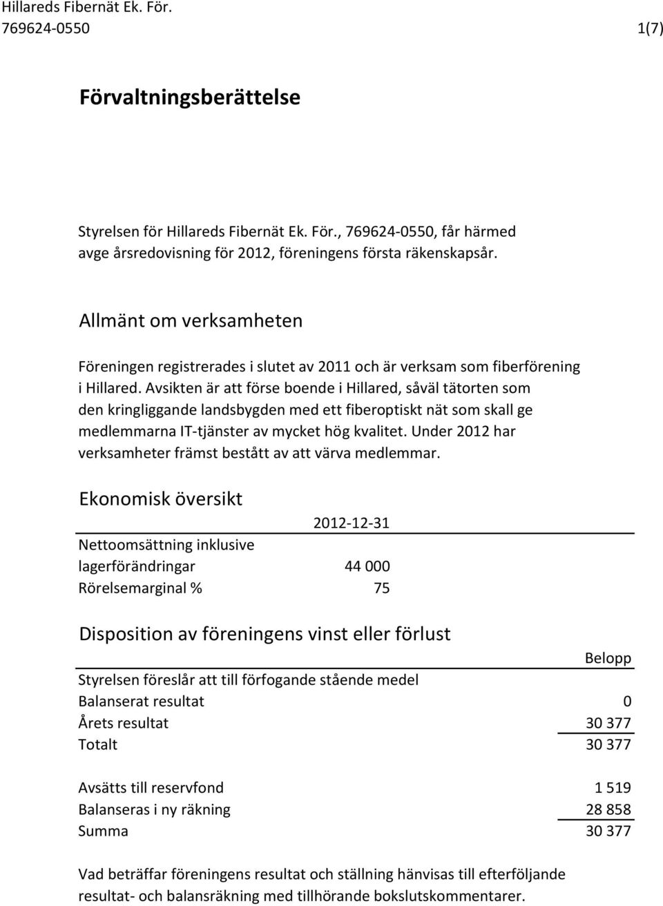 Avsikten är att förse boende i Hillared, såväl tätorten som den kringliggande landsbygden med ett fiberoptiskt nät som skall ge medlemmarna IT-tjänster av mycket hög kvalitet.