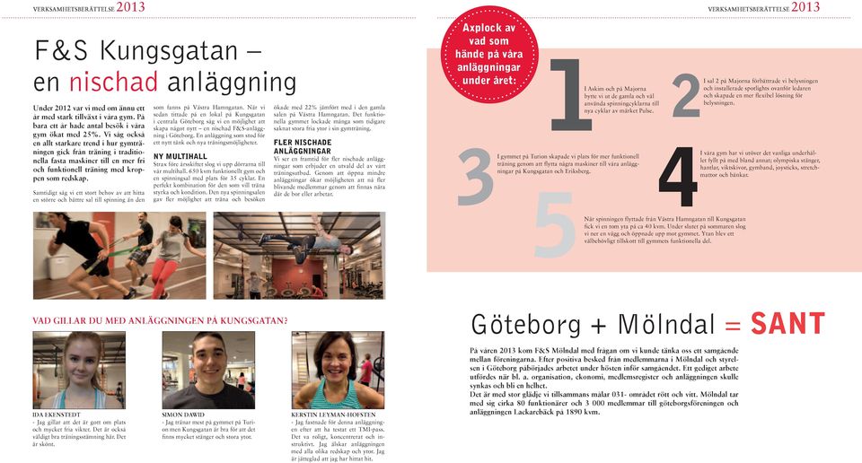 Vi såg också en allt starkare trend i hur gymträningen gick från träning i traditionella fasta maskiner till en mer fri och funktionell träning med kroppen som redskap.