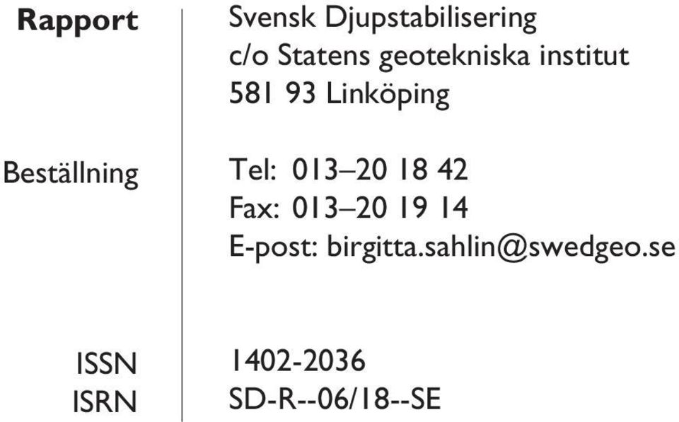 013 20 18 42 Fax: 013 20 19 14 E-post: birgitta.