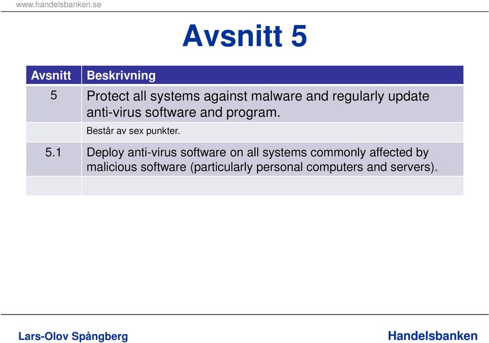 1 Deploy anti-virus software on all systems commonly affected