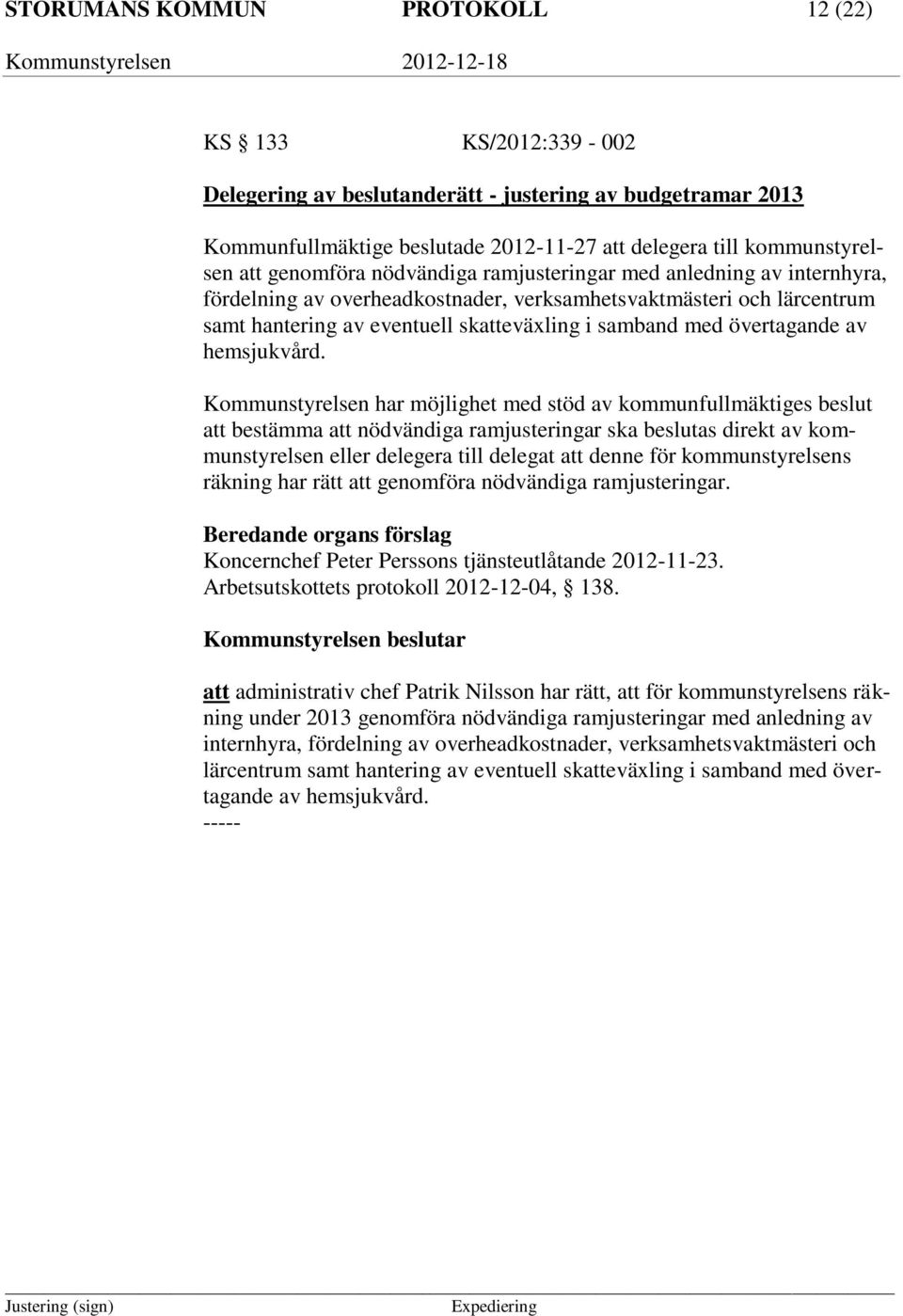 övertagande av hemsjukvård.