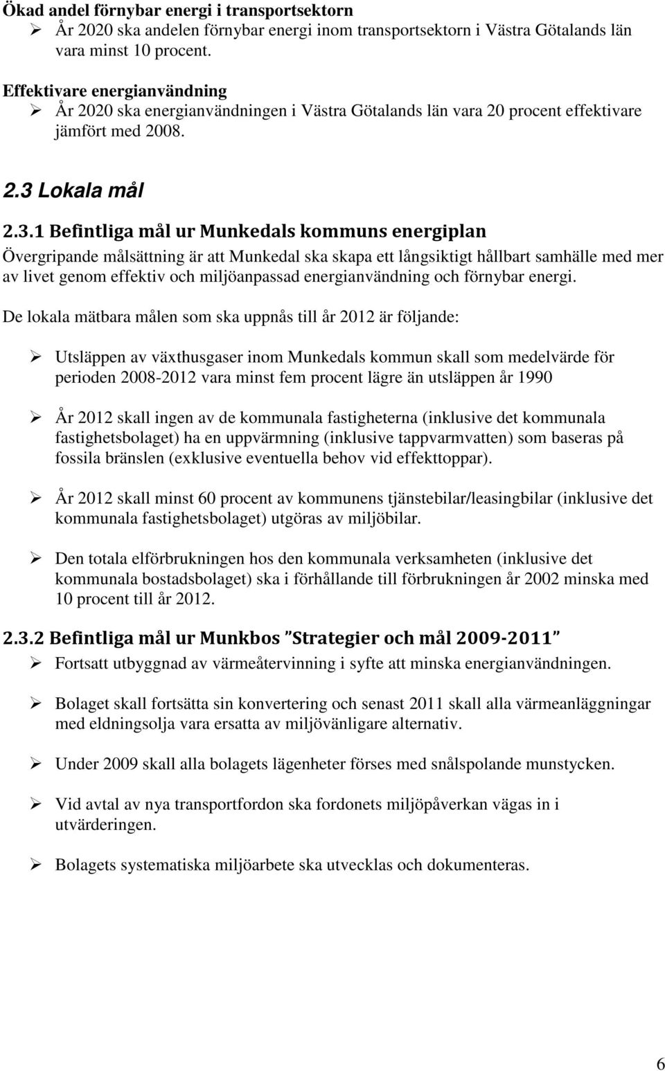 Lokala mål 2.3.