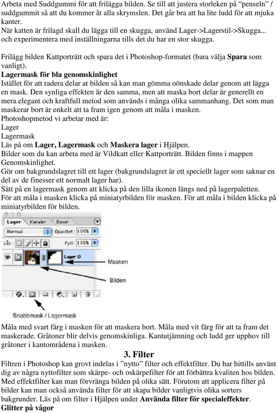 Frilägg bilden Kattporträtt och spara det i Photoshop-formatet (bara välja Spara som vanligt).