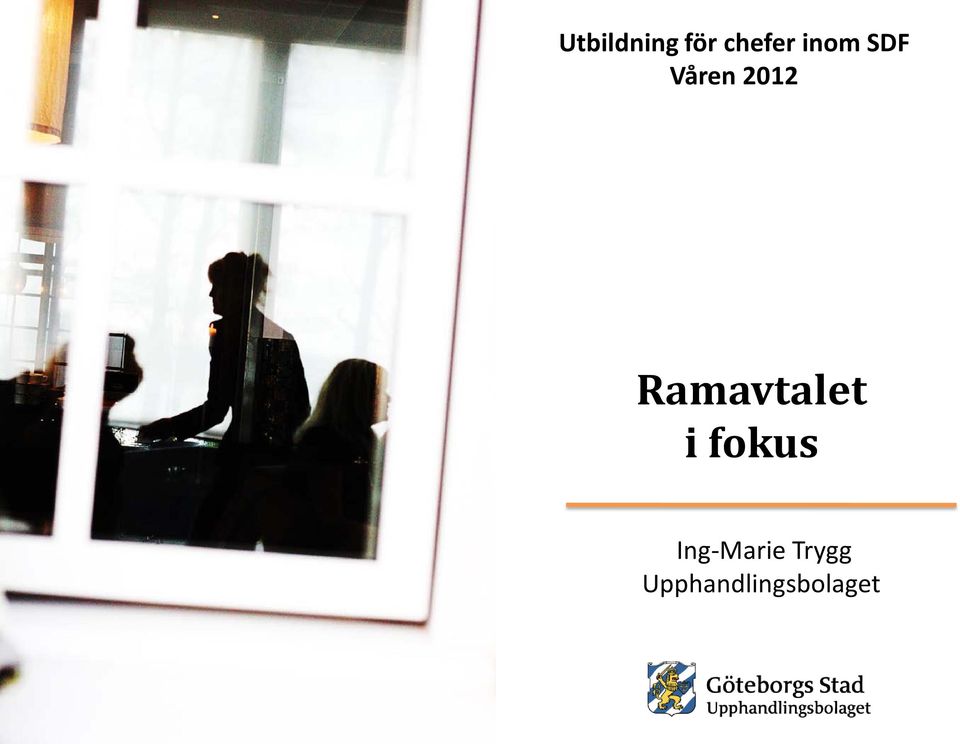 Ramavtalet i fokus