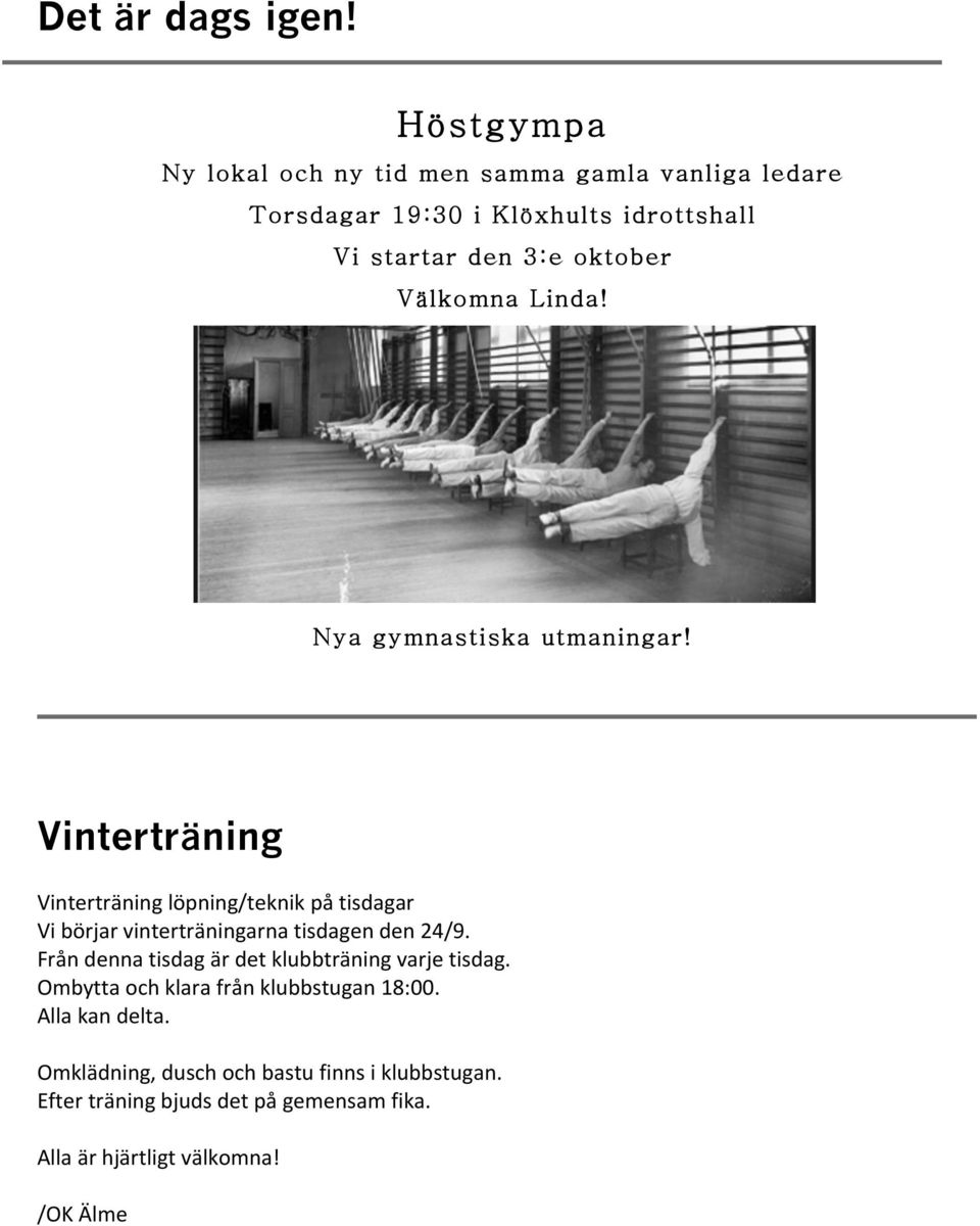 Vibörjarvinterträningarnatisdagenden24/9.