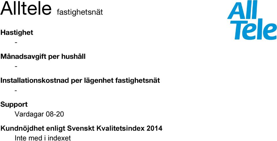 fastighetsnät Support Vardagar 08 20 Kundnöjdhet