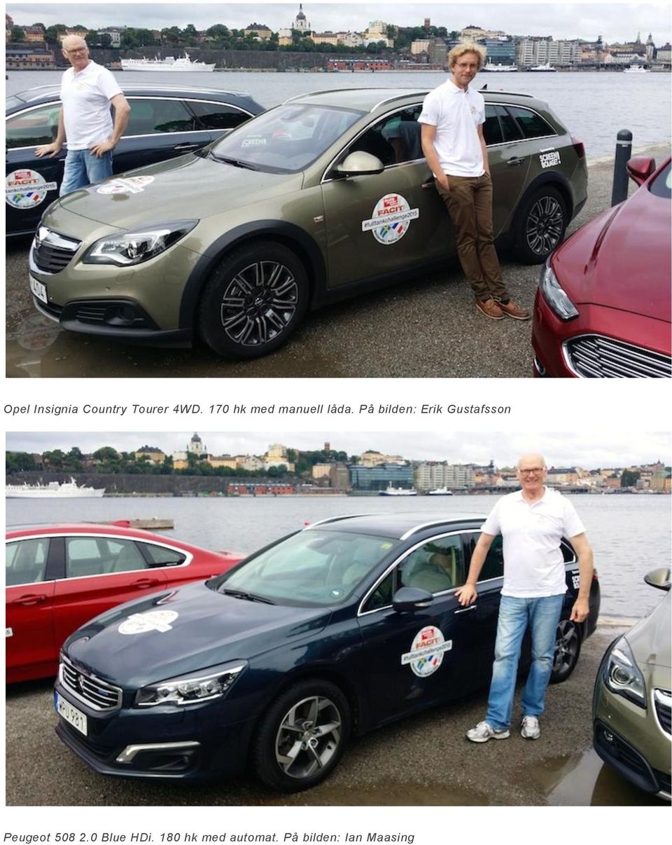 På bilden: Erik Gustafsson Peugeot 508