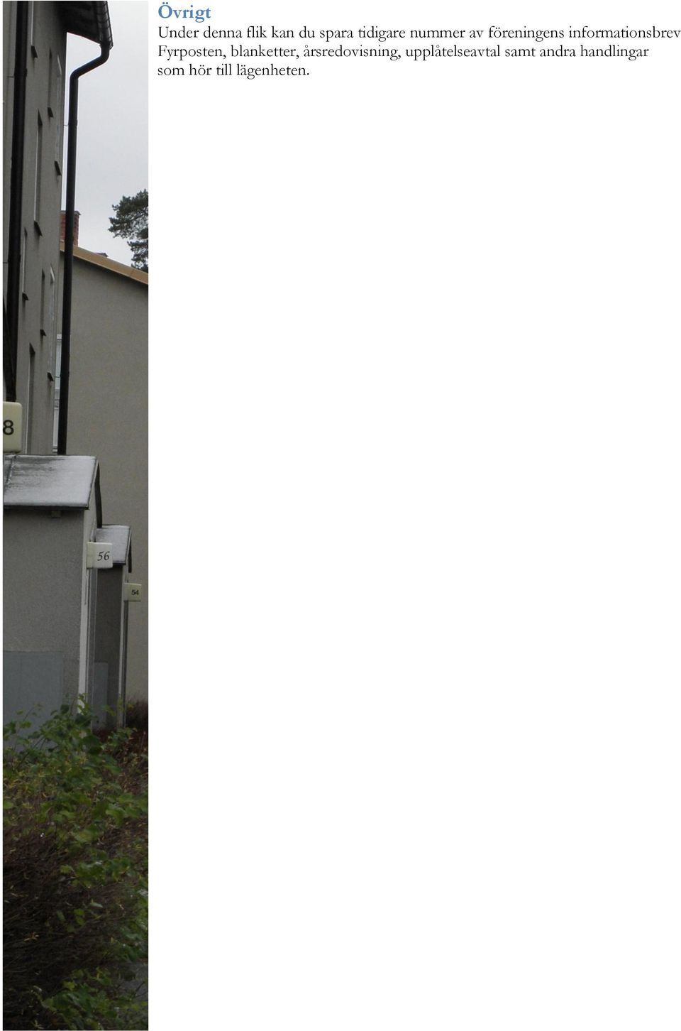 Fyrposten, blanketter, årsredovisning,