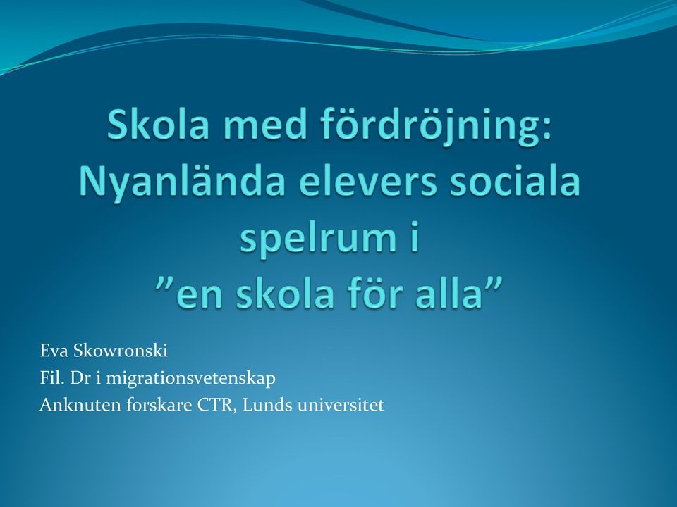 migrationsvetenskap