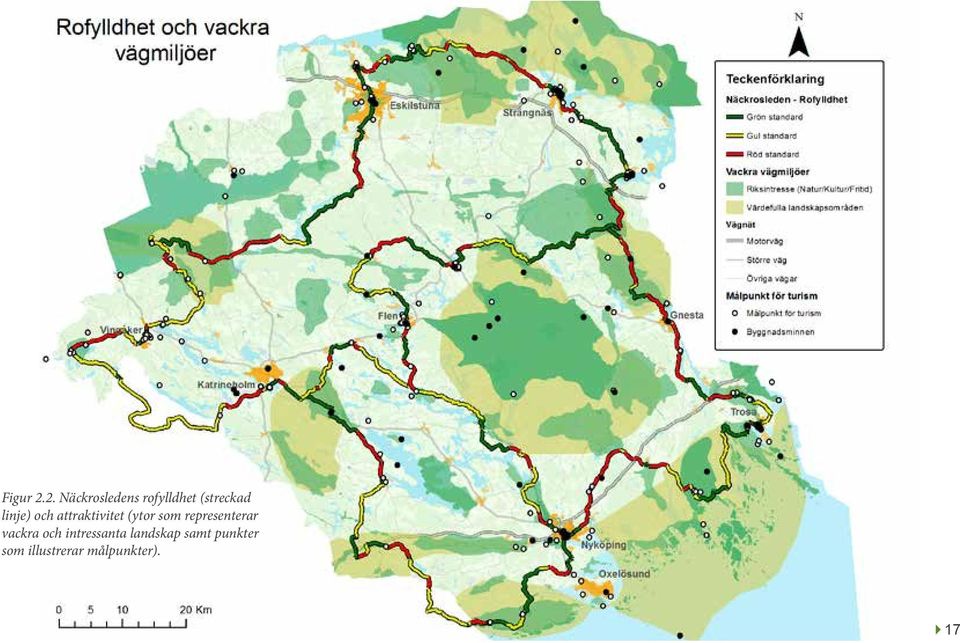 linje) och attraktivitet (ytor som