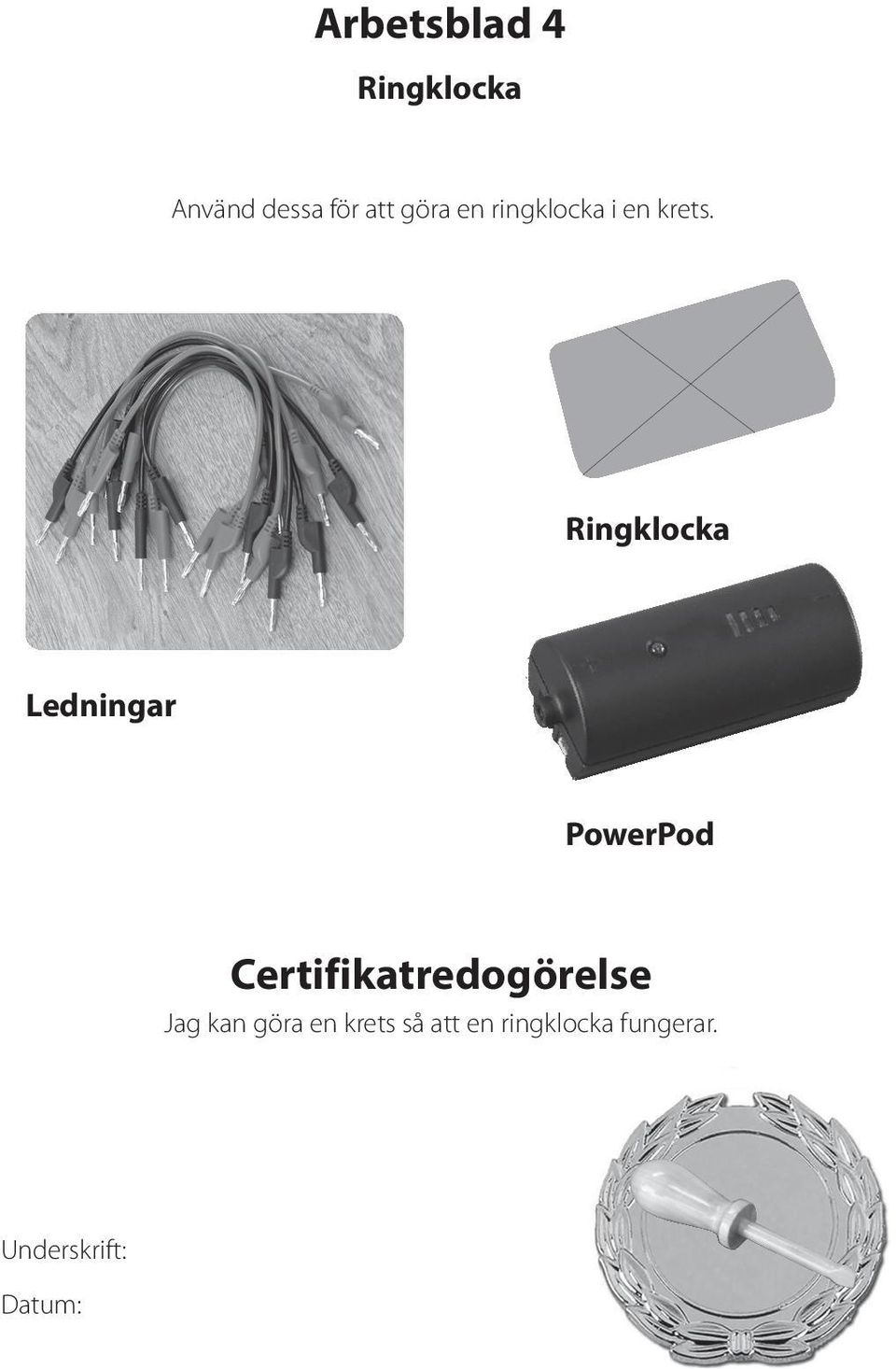 Ringklocka Ledningar PowerPod Jag kan