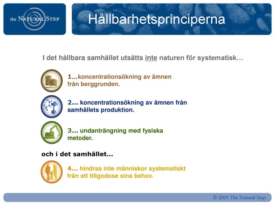 .. koncentrationsökning av ämnen från samhällets produktion. 3.