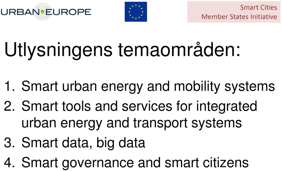 Smart tools and services for integrated urban energy