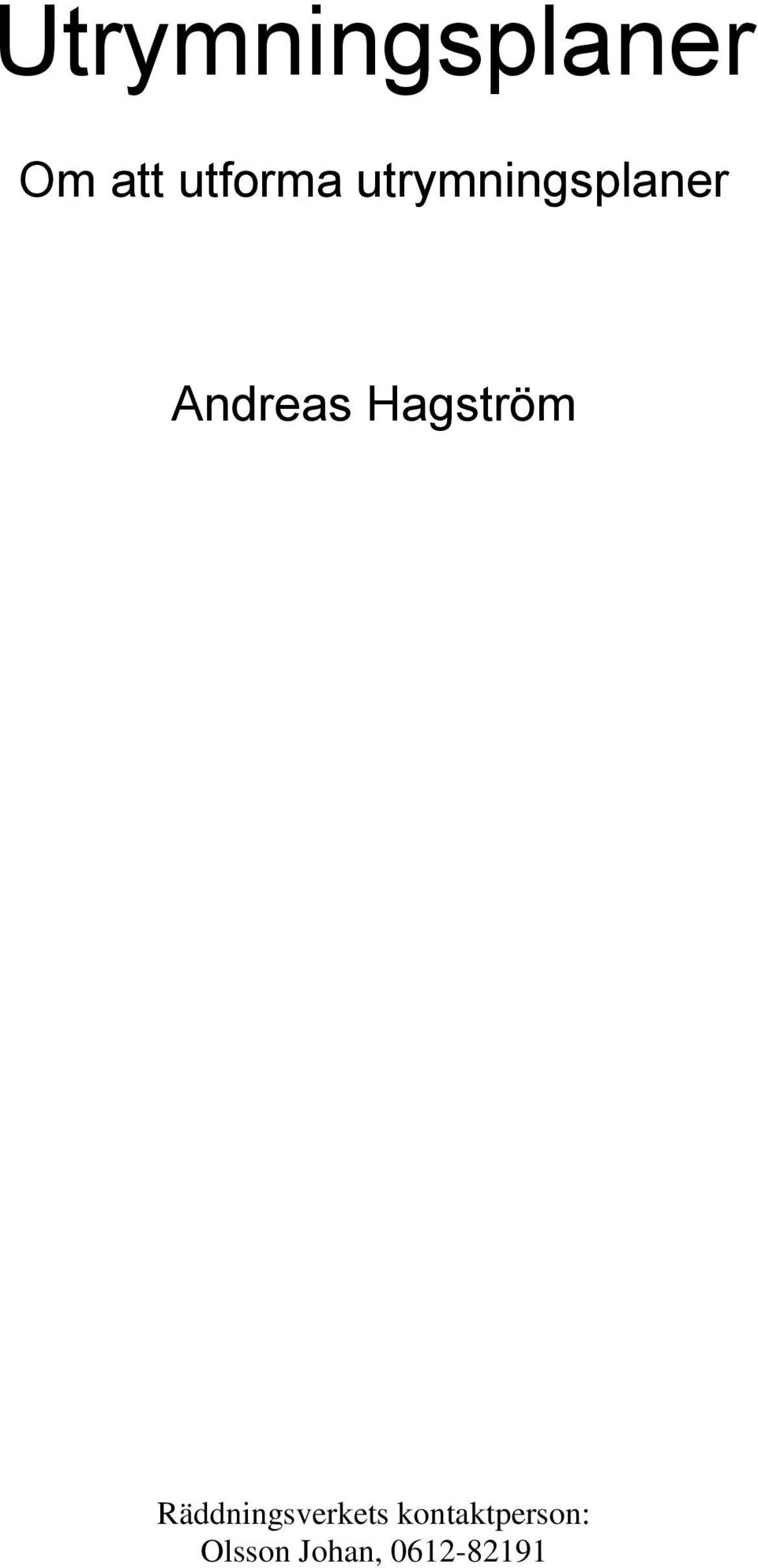 Andreas Hagström