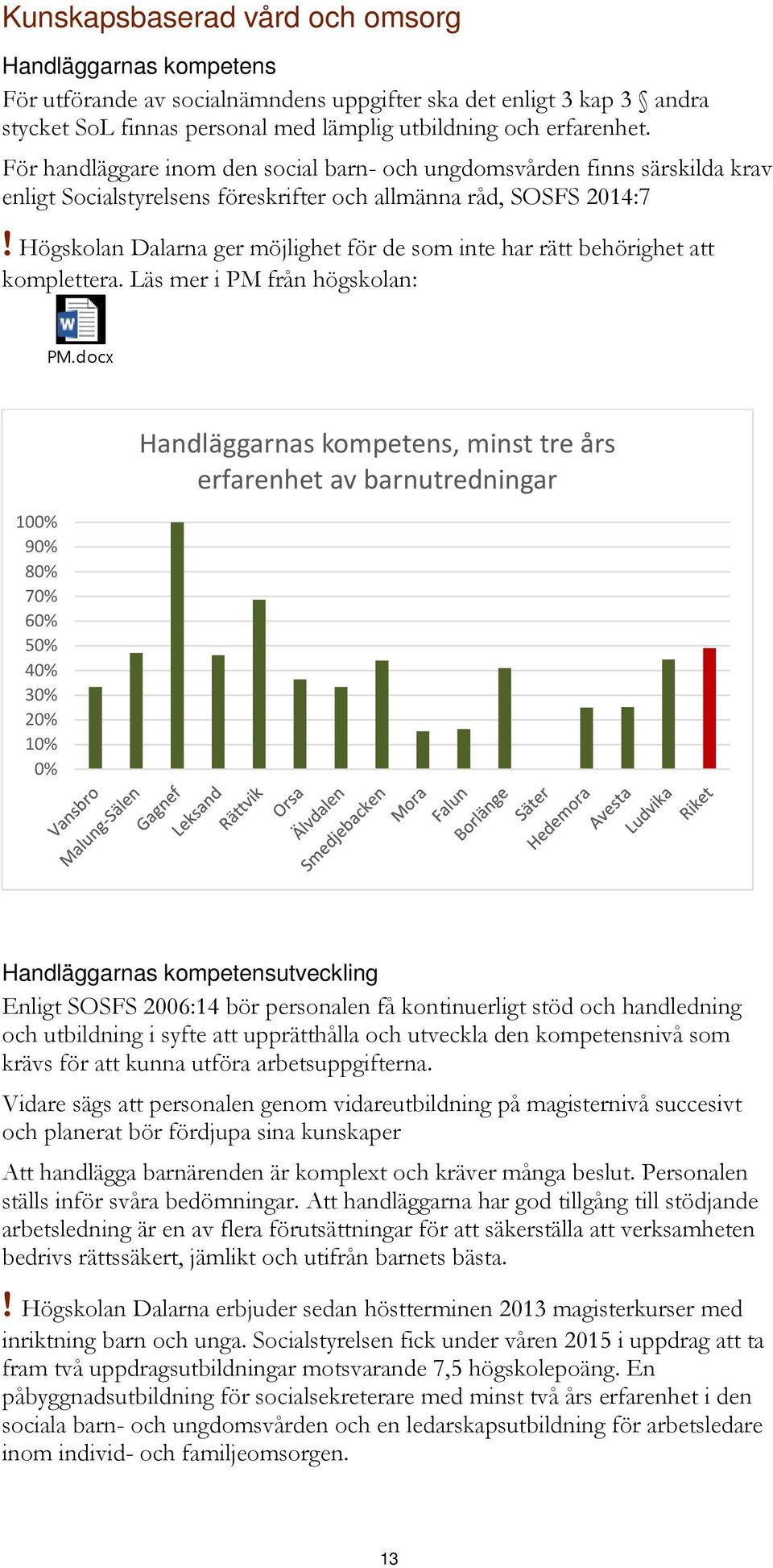 Högskolan Dalarna ger möjlighet för de som inte har rätt behörighet att komplettera. Läs mer i PM från högskolan: PM.