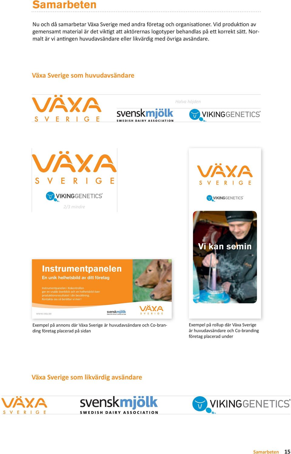 Växa Sverige som huvudavsändare Halva höjden 2/3 mindre Vi kan semin Instrumentpanelen En unik helhetsbild av ditt företag Instrumentpanelen i Kokontrollen ger en snabb överblick och en helhetsbild