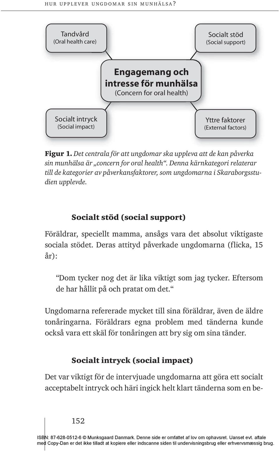 Denna kärnkategori relaterar till de kategorier av påverkansfaktorer, som ungdomarna i Skaraborgsstudien upplevde.