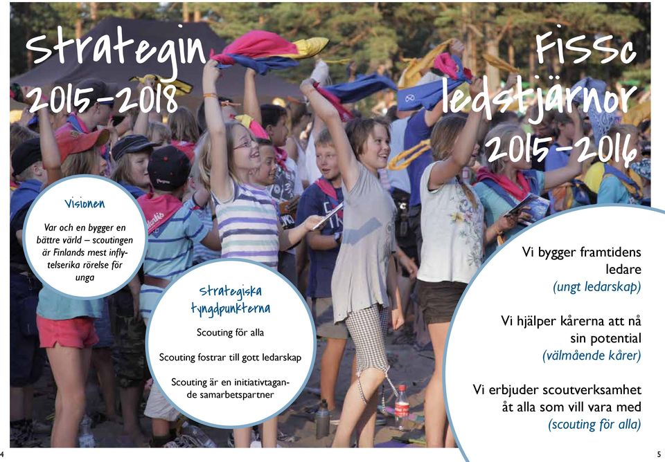 ledarskap Scouting är en initiativtagande samarbetspartner Vi bygger framtidens ledare (ungt ledarskap) Vi hjälper