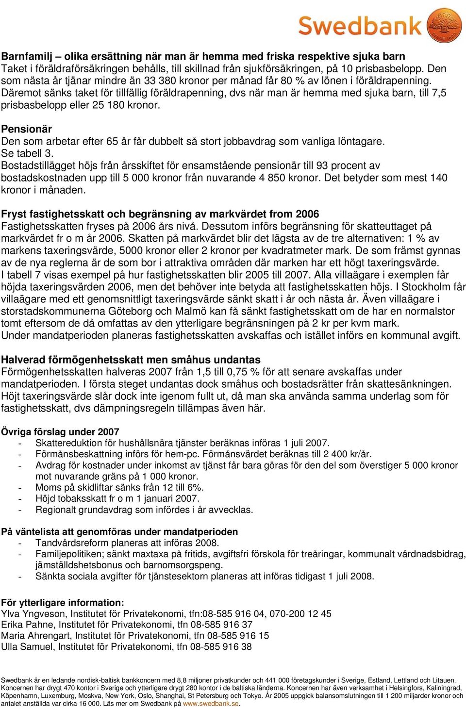 Däremot sänks taket för tillfällig föräldrapenning, dvs när man är hemma med sjuka barn, till 7,5 prisbasbelopp eller 25 180 kronor.