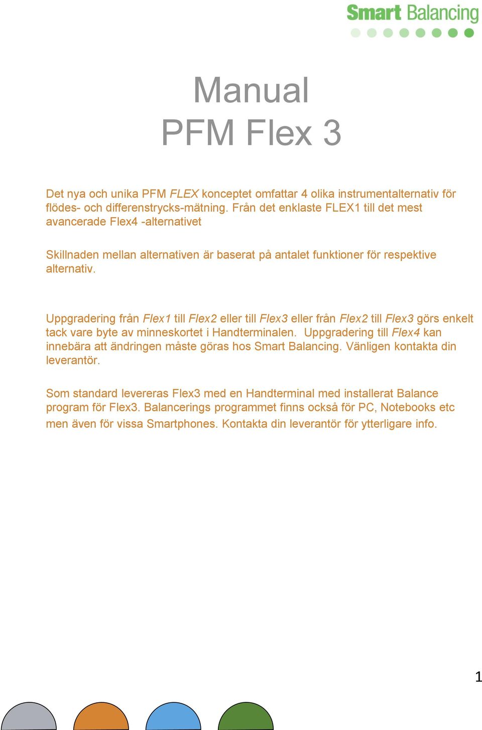 Uppgradering från Flex1 till Flex2 eller till Flex3 eller från Flex2 till Flex3 görs enkelt tack vare byte av minneskortet i Handterminalen.