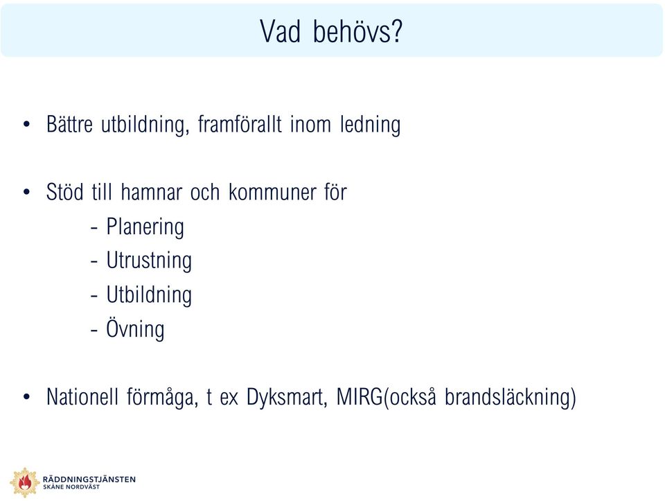 till hamnar och kommuner för - Planering -