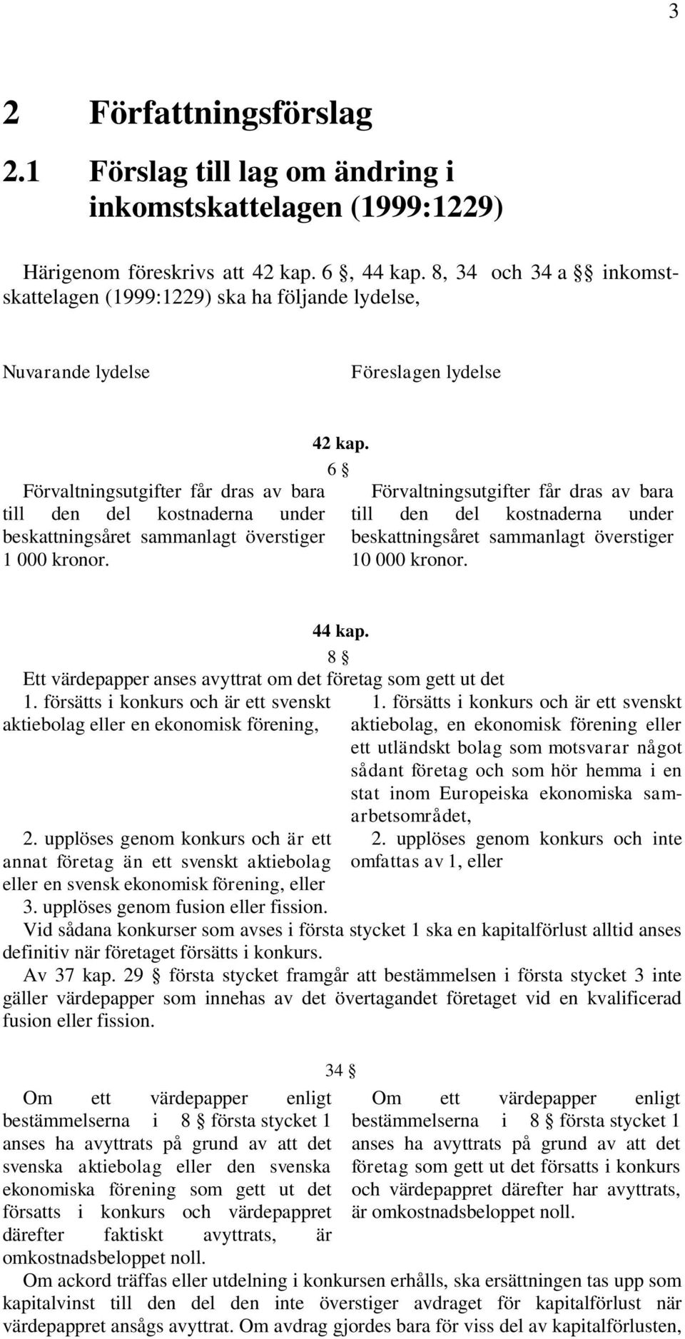 sammanlagt överstiger 1 000 kronor. 42 kap. 6 Förvaltningsutgifter får dras av bara till den del kostnaderna under beskattningsåret sammanlagt överstiger 10 000 kronor. 44 kap.