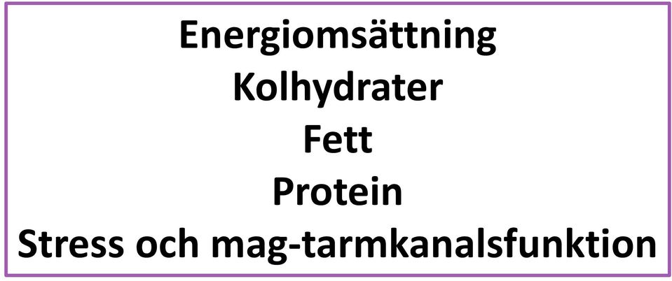 Protein Stress och