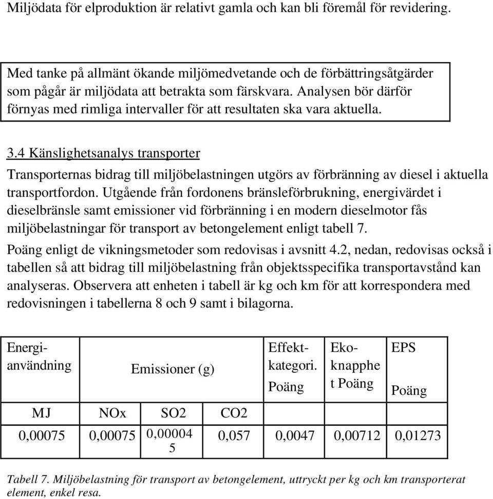 Analysen bör därför förnyas med rimliga intervaller för att resultaten ska vara aktuella. 3.