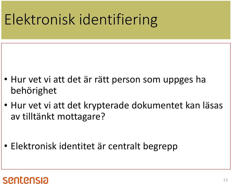 att det krypterade dokumentet kan läsas av