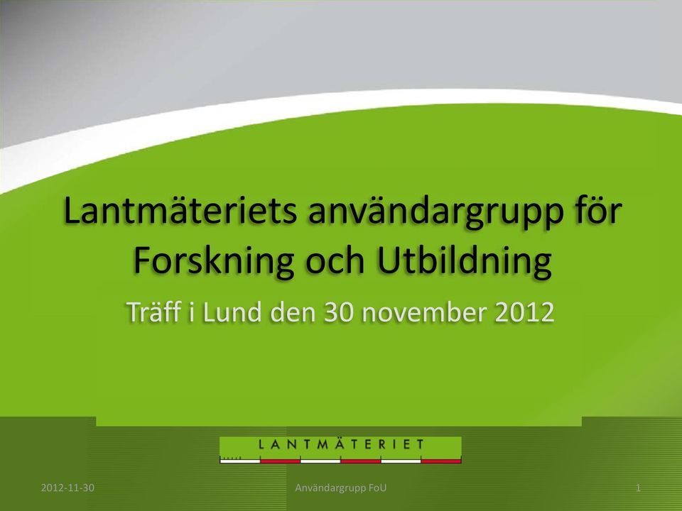 Träff i Lund den 30 november